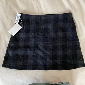 Aritzia plaid mini skirt NWT